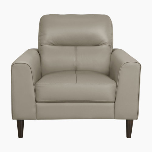 Contemporary 36.5'' Wide Leather Match Armchair 